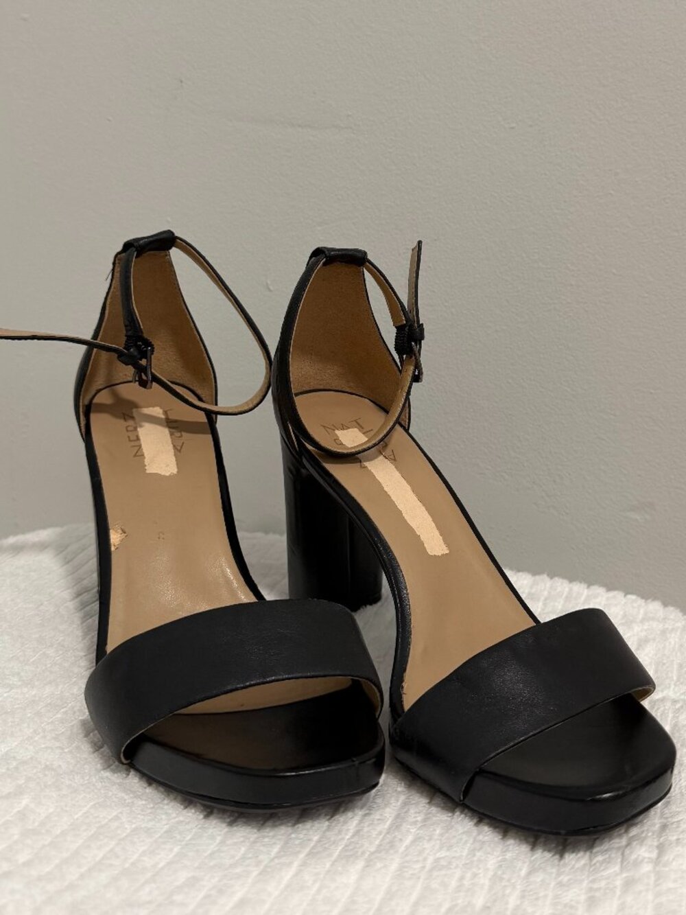 Black Block Heel Sandals – Size 8.5